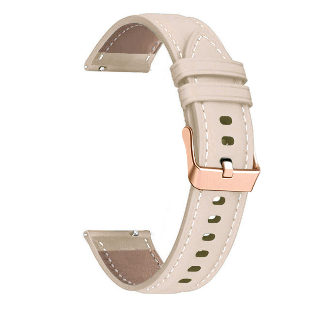 Watch Band for Garmin Venu Sq Sq 2 2 Plus 20mm Genuine Cow Leather Strap with Rose Gold Buckle Watch Band for Garmin Venu Sq Sq 2 2 Plus 20mm Genuine Cow Leather Strap with Rose Gold Buckle